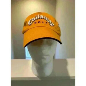 Callaway Golf Yellow/Black Hat Adjustable Strap embroidered logo